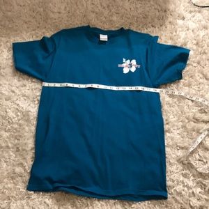 Green ish blue Trader Joe’s t-shirt